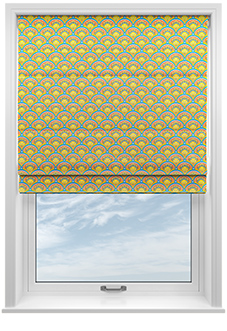 Deco Sea Shells, Peach Melba - Twist&Fit Roman Blind